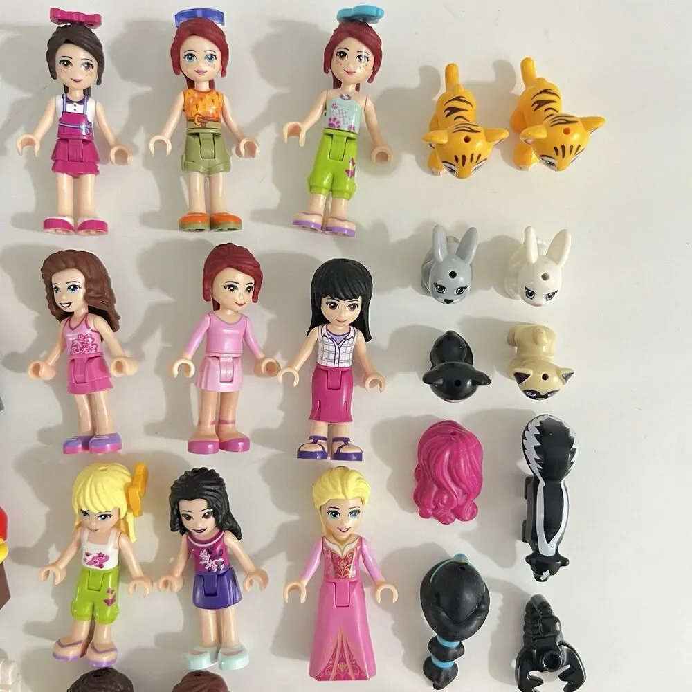 Authentic Lego Mini Figures Mix Lot  & Parts (50+ Mini Figures and Pets/insects)